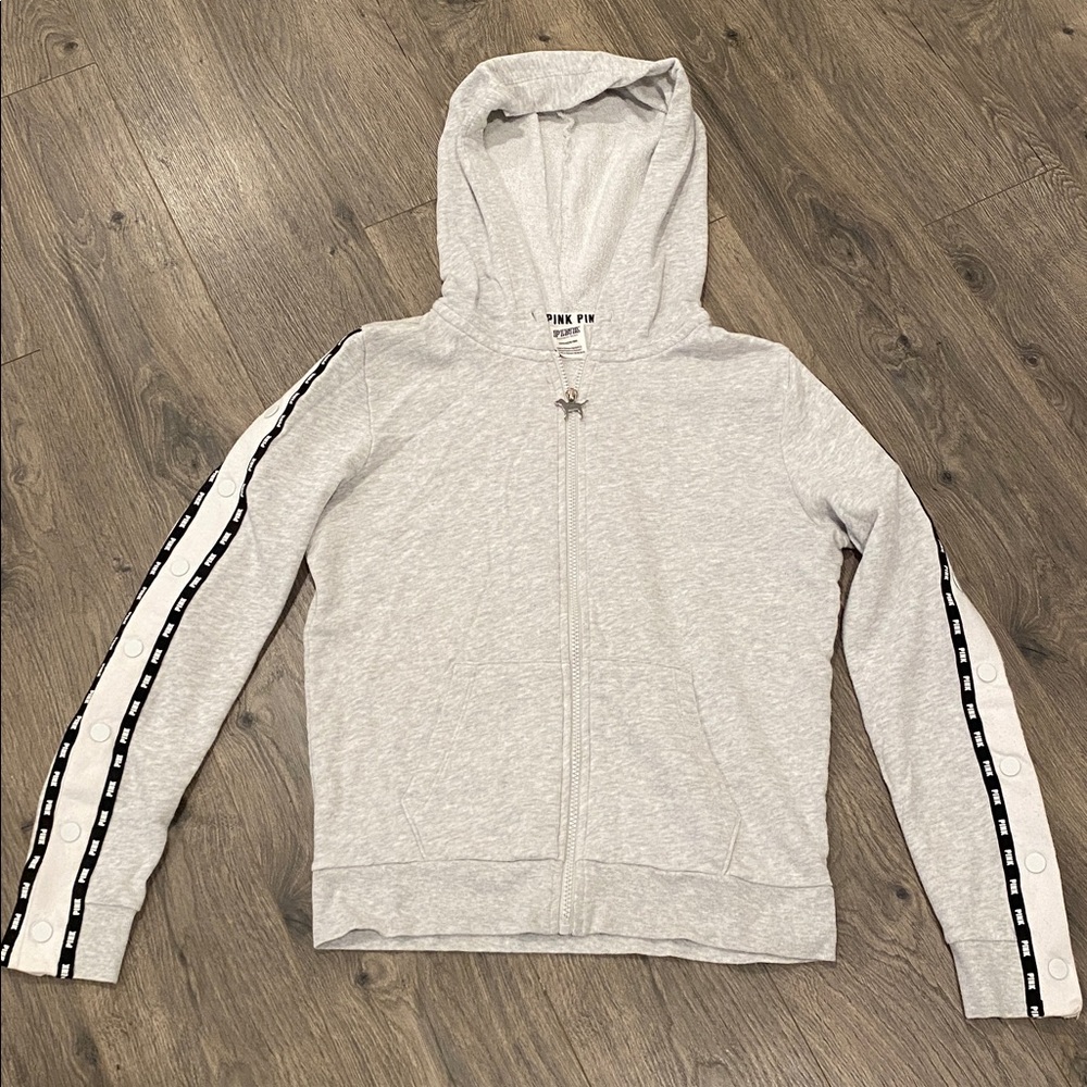 PINK by Victoria’s Secret Zip-Up Hooded Sweatshirt - Size Small   women’s hoodie